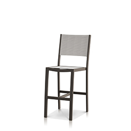 Bar Side Chair Tex Gray Frame / Cloud Duo Sling